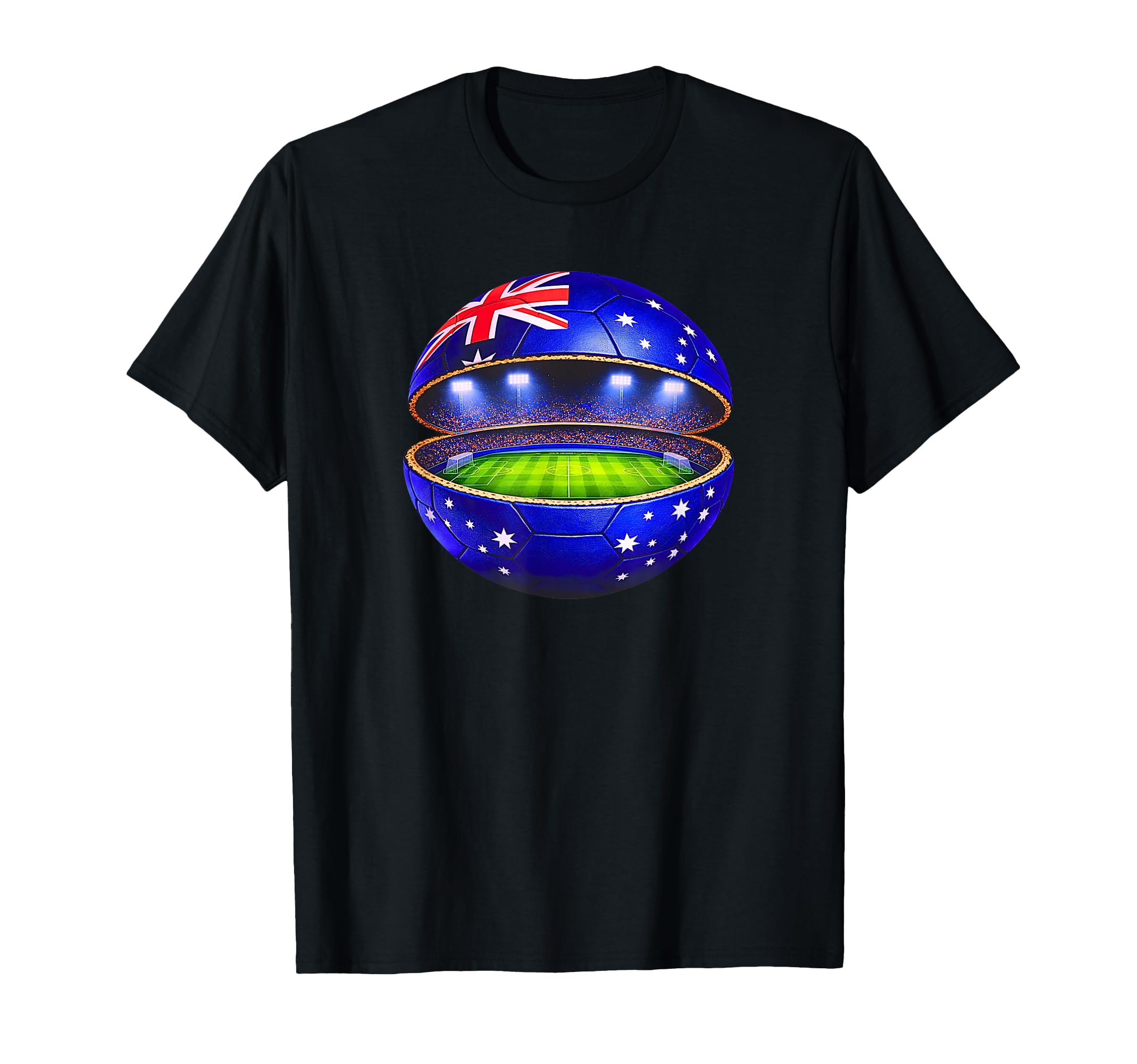 Australian Flag Soccer Stadium Inside T-Shirt - Minimalist Print Men Women - T-Shirt, Sweatshirt, Hoodie