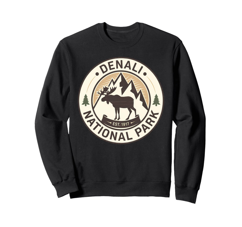 Denali Est 1917 Alaska National Sweatshirt - Novelty Apparel for Adults - T-Shirt, Sweatshirt, Hoodie