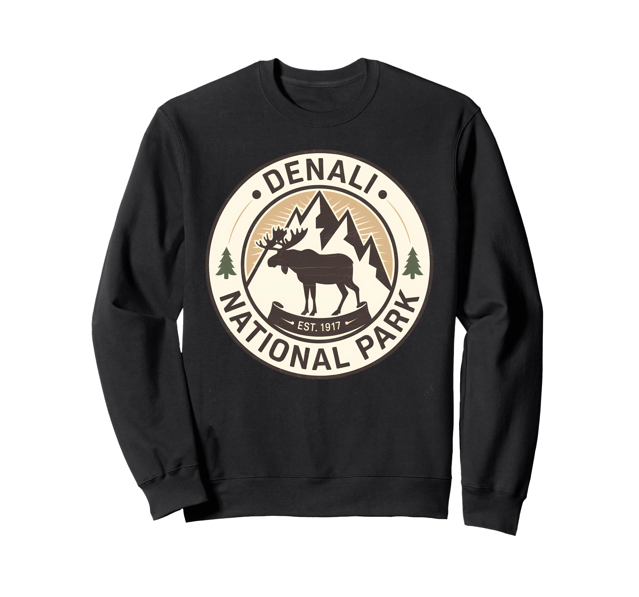 Denali Est 1917 Alaska National Sweatshirt - Novelty Apparel for Adults - T-Shirt, Sweatshirt, Hoodie