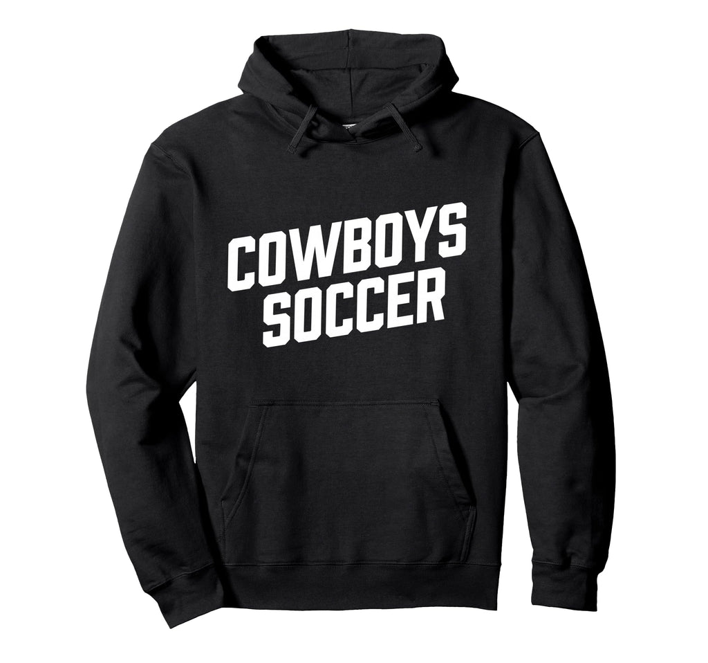 Cowboy Inspired Text Soccer Hoodie - Trendy Graphic Unisex - T-Shirt, Sweatshirt, Hoodie