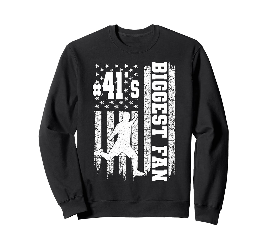Soccer Biggest Fan Number 41 Proud Sweatshirt - Trendy Graphic for Adults - T-Shirt, Sweatshirt, Hoodie