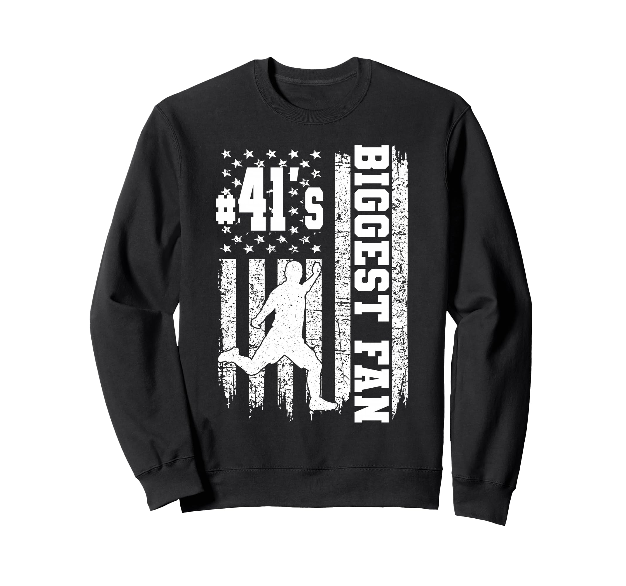 Soccer Biggest Fan Number 41 Proud Sweatshirt - Trendy Graphic for Adults - T-Shirt, Sweatshirt, Hoodie