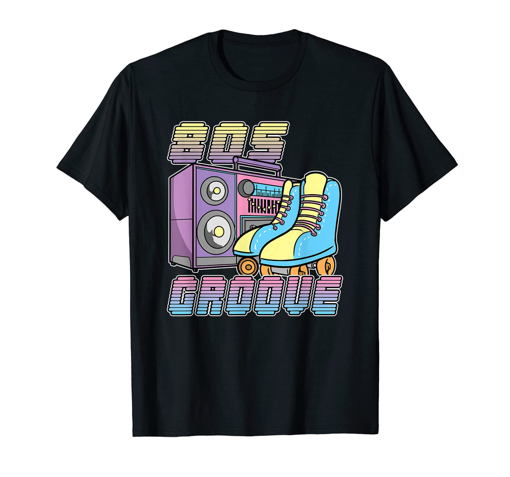 80S Groove Roller Disco Roller Skates T-Shirt - Minimalist Print Unisex - T-Shirt, Sweatshirt, Hoodie