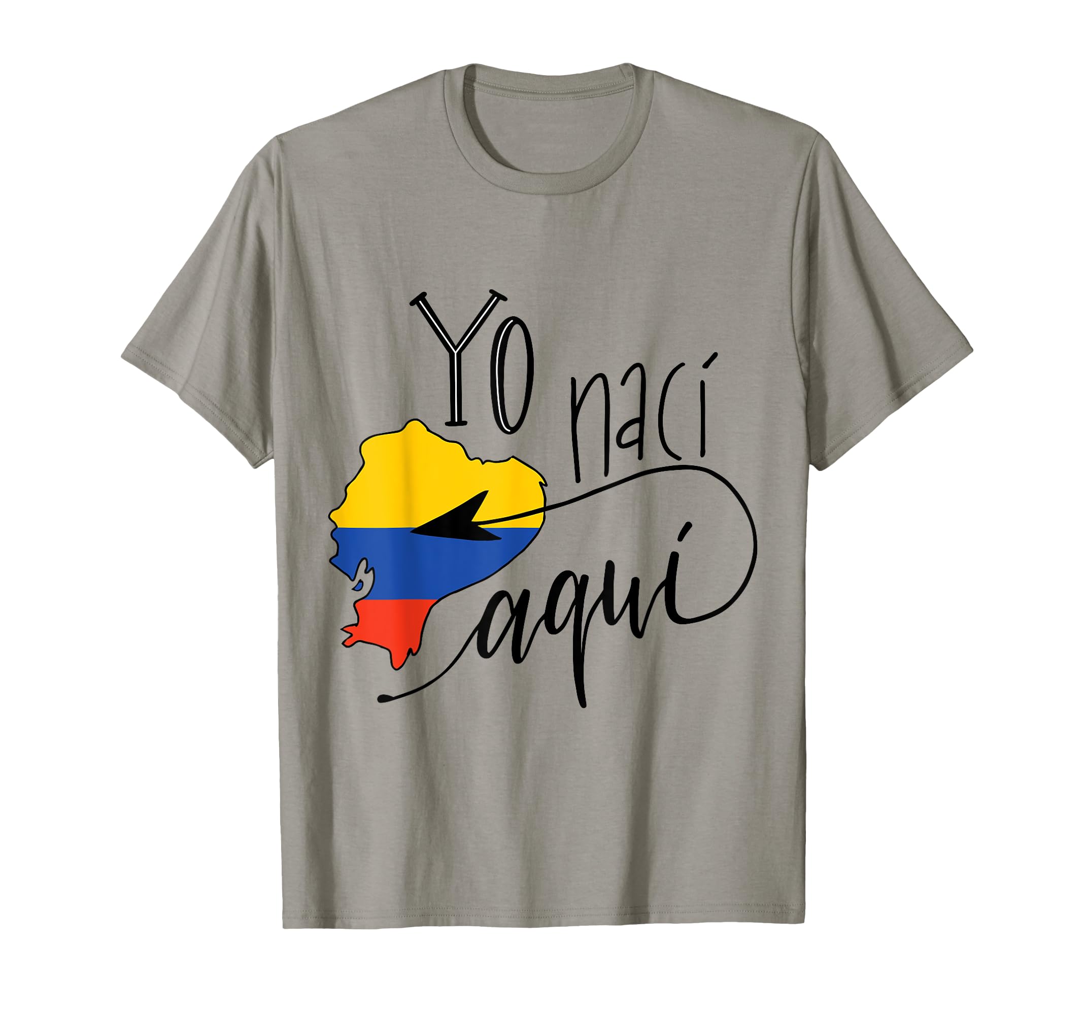 Yo Naci Aqui Ecuador Camiseta Soccer T-Shirt - Trendy Graphic Men Women - T-Shirt, Sweatshirt, Hoodie