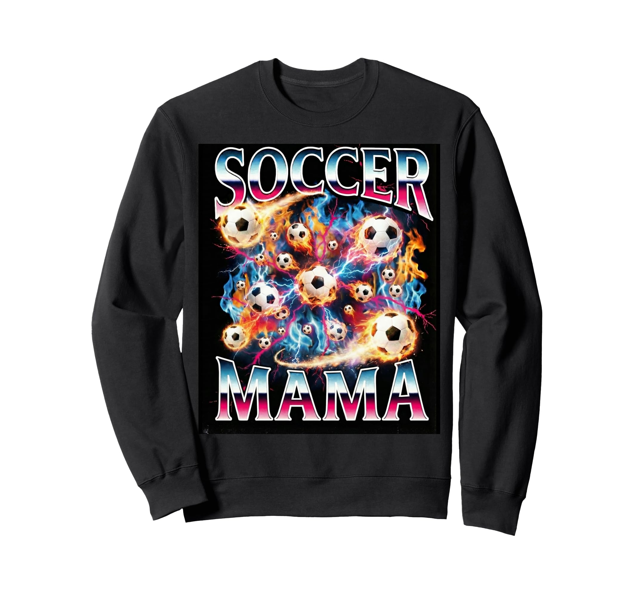 Soccer Mama 90S Bootleg Womens Sweatshirt - Trendy Graphic for Adults - T-Shirt, Sweatshirt, Hoodie