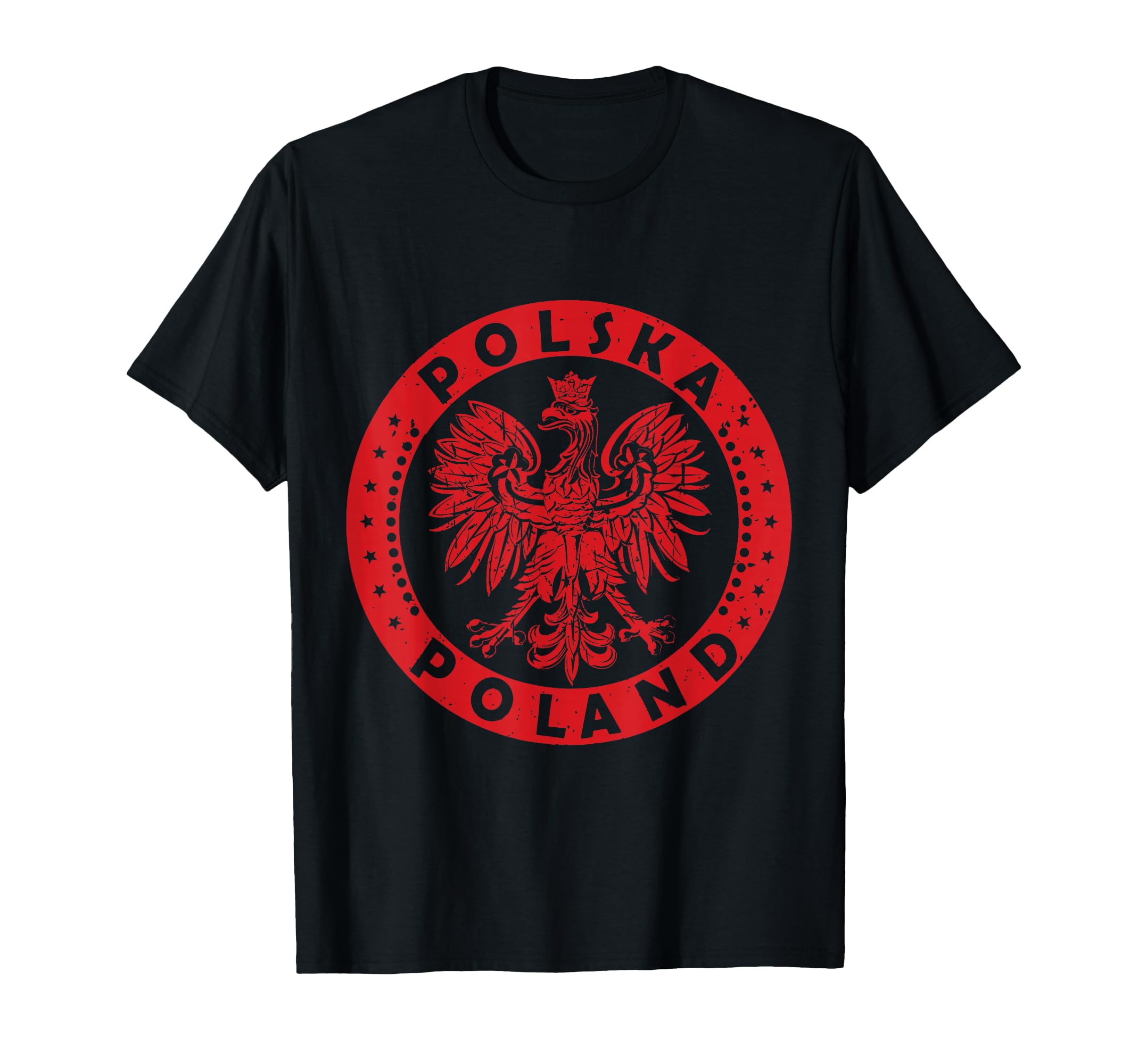 Polska Polish Eagle Distressed Poland T-Shirt - Minimalist Print Unisex - T-Shirt, Sweatshirt, Hoodie