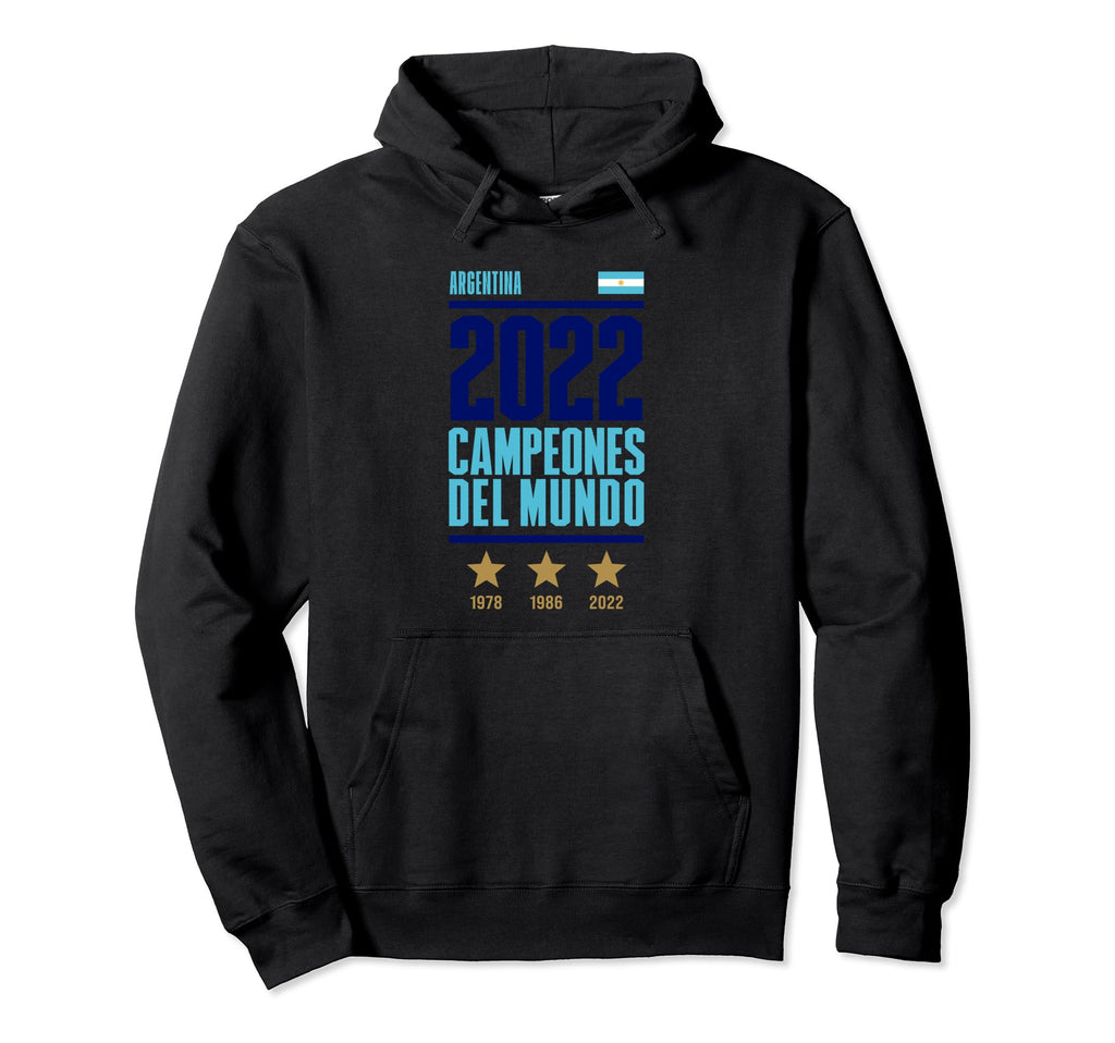 Argentina World Champion 2022 Hoodie - Casual Everyday Wear for Adults - T-Shirt, Sweatshirt, Hoodie