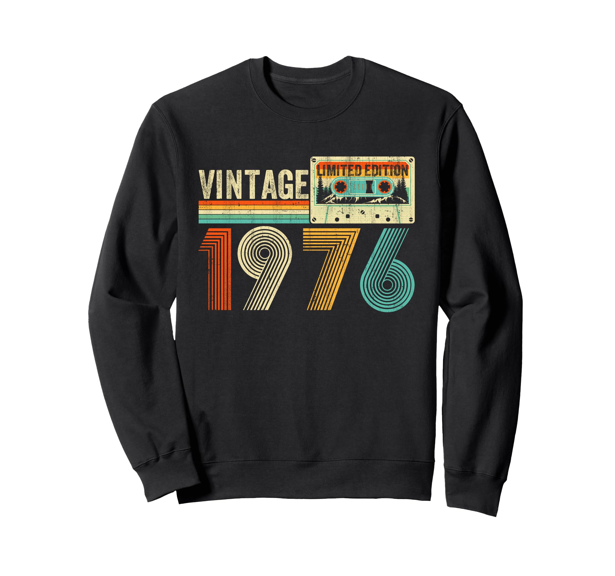 50 Year Old Born 1976 Cassette Sweatshirt - Casual Everyday Wear Men Women - T-Shirt, Sweatshirt, Hoodie