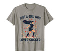 Soccer Lovers Gift Just Who Loves T-Shirt - Custom Art Print Men Women - T-Shirt, Sweatshirt, Hoodie