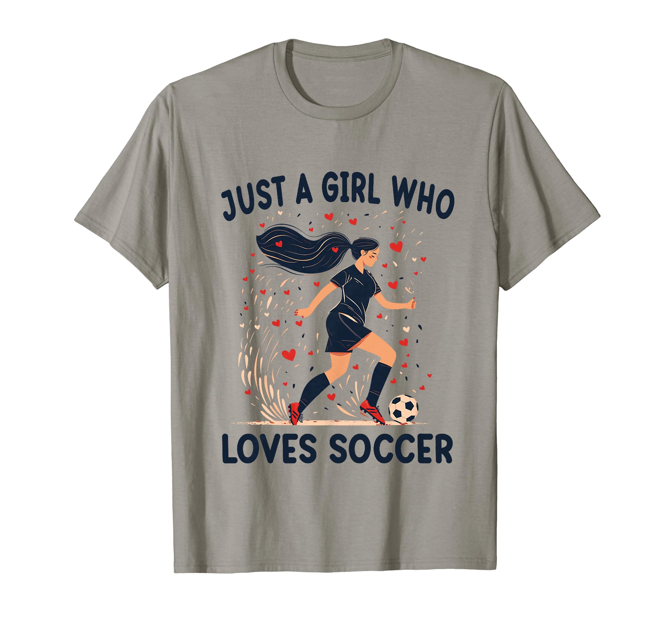 Soccer Lovers Gift Just Who Loves T-Shirt - Custom Art Print Men Women - T-Shirt, Sweatshirt, Hoodie