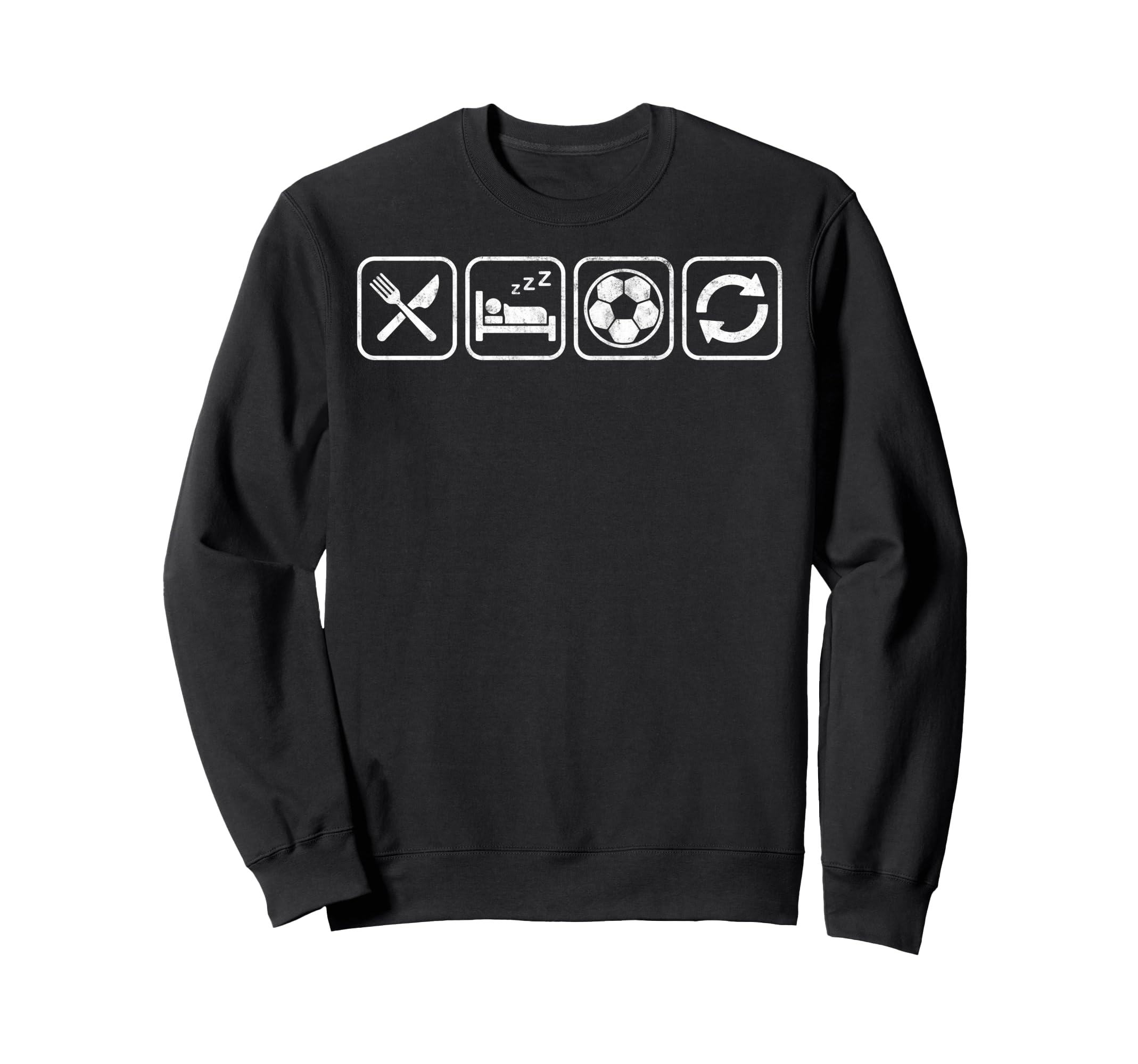 Eat Sleep Soccer Repet Goalie Sweatshirt - Streetwear Style Men Women - T-Shirt, Sweatshirt, Hoodie