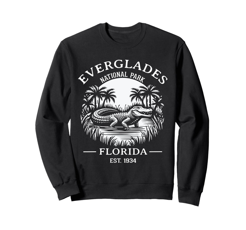 Everglades National Park Alligators Sweatshirt - Unique Graphic Unisex - T-Shirt, Sweatshirt, Hoodie