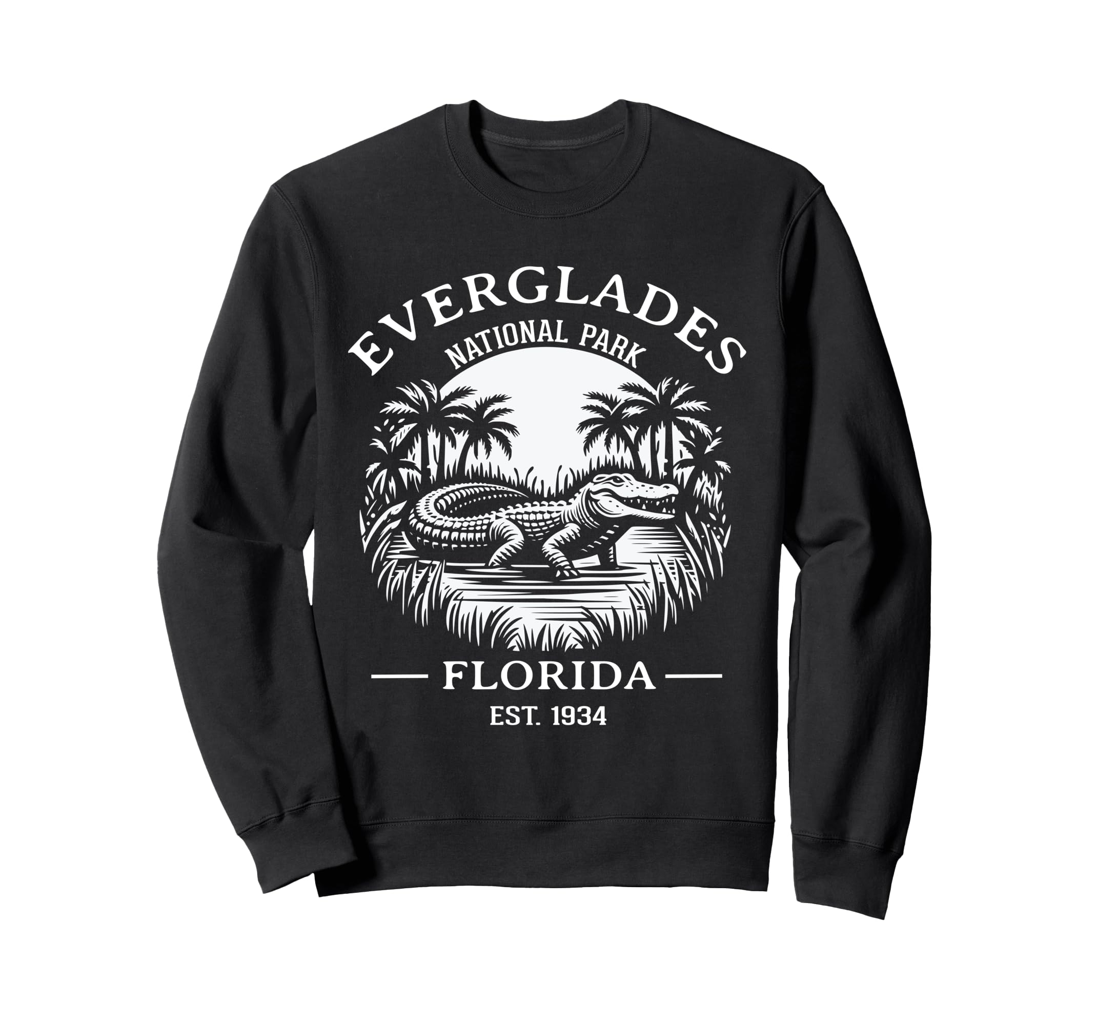 Everglades National Park Alligators Sweatshirt - Unique Graphic Unisex - T-Shirt, Sweatshirt, Hoodie