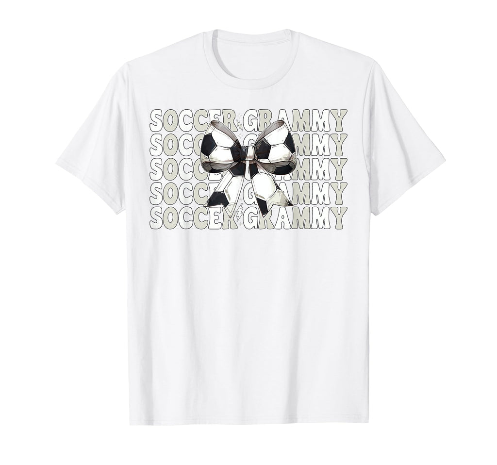Soccer Grammy Soccer Grandma Coquette T-Shirt - Novelty Apparel for Adults - T-Shirt, Sweatshirt, Hoodie