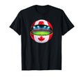 Canadian Flag Soccer Stadium Inside T-Shirt - Novelty Apparel for Adults - T-Shirt, Sweatshirt, Hoodie