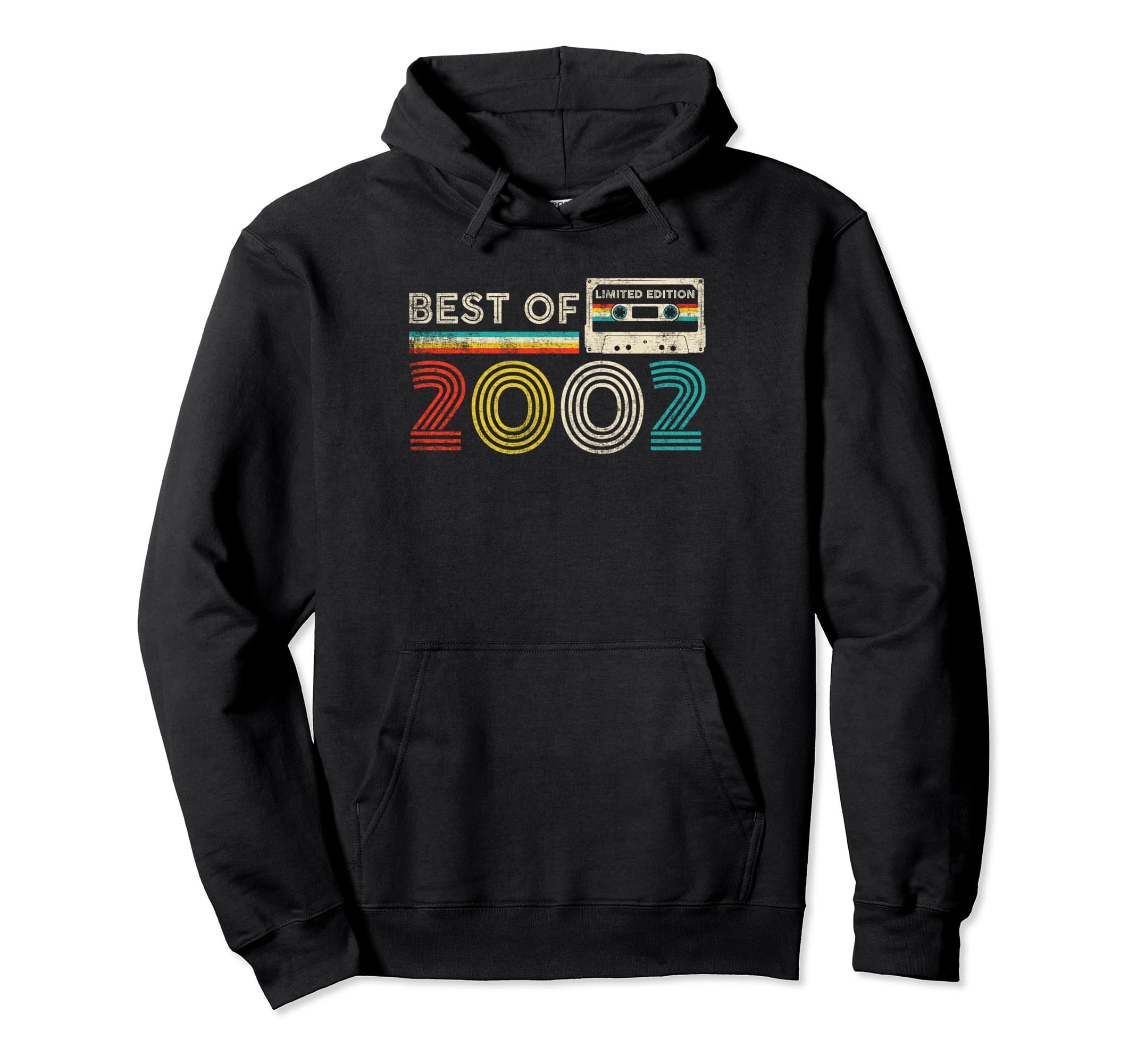 Best 2002 Birthday 2002 Cassette Tape Hoodie - Novelty Apparel for Adults - T-Shirt, Sweatshirt, Hoodie