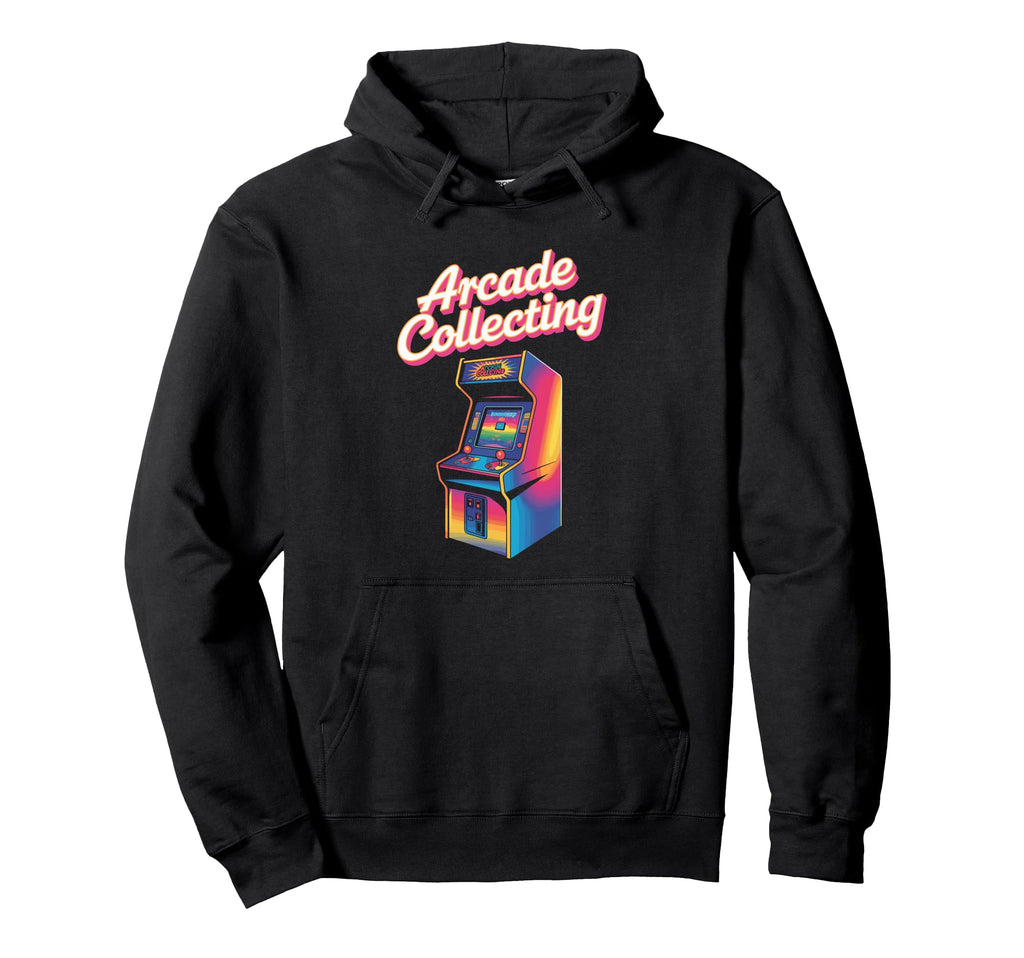 Arcade Collecting Cabinet Rainbow Stripes Hoodie - Unique Graphic Men Women - T-Shirt, Sweatshirt, Hoodie
