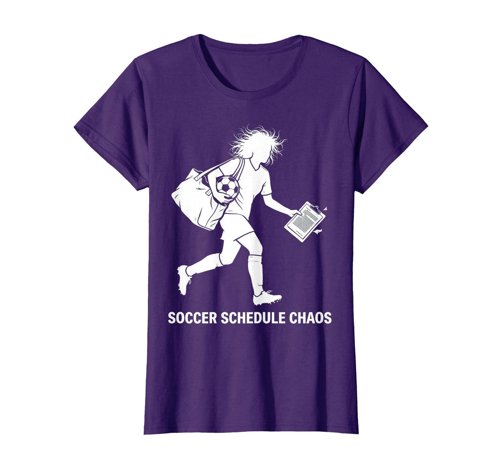 Soccer Mom Schedule Chaos Funny T-Shirt - Custom Art Print Men Women - T-Shirt, Sweatshirt, Hoodie