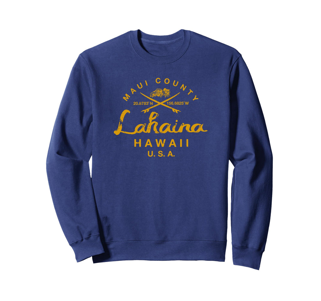 Hawaii Lahaina Maui Surfing Sweatshirt - Minimalist Print Unisex - T-Shirt, Sweatshirt, Hoodie