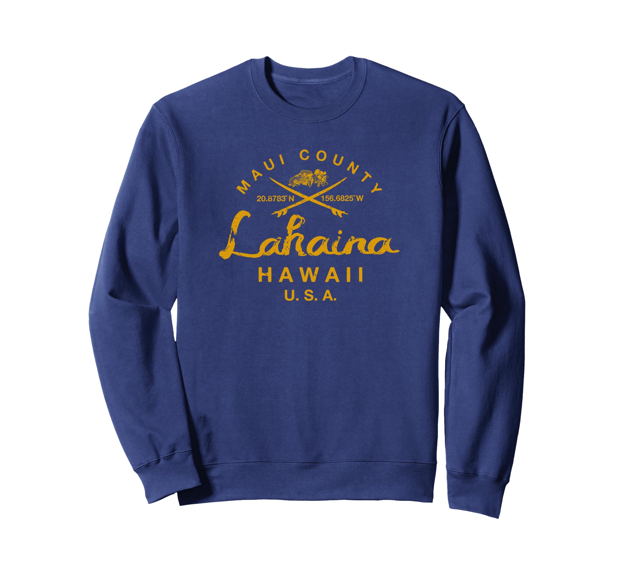 Hawaii Lahaina Maui Surfing Sweatshirt - Minimalist Print Unisex - T-Shirt, Sweatshirt, Hoodie