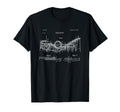 Wooden Roller Coaster Blueprint Crazy Scary T-Shirt - Unique Graphic Unisex - T-Shirt, Sweatshirt, Hoodie