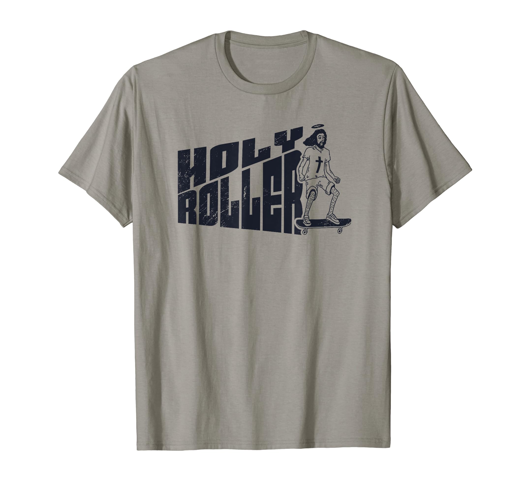 Holy Roller Funny Skateboarding Jesus T-Shirt - Unique Graphic for Adults - T-Shirt, Sweatshirt, Hoodie