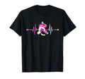 Heartbeat Colorful Dye Pulse Heart Hockey T-Shirt - Novelty Apparel Unisex - T-Shirt, Sweatshirt, Hoodie