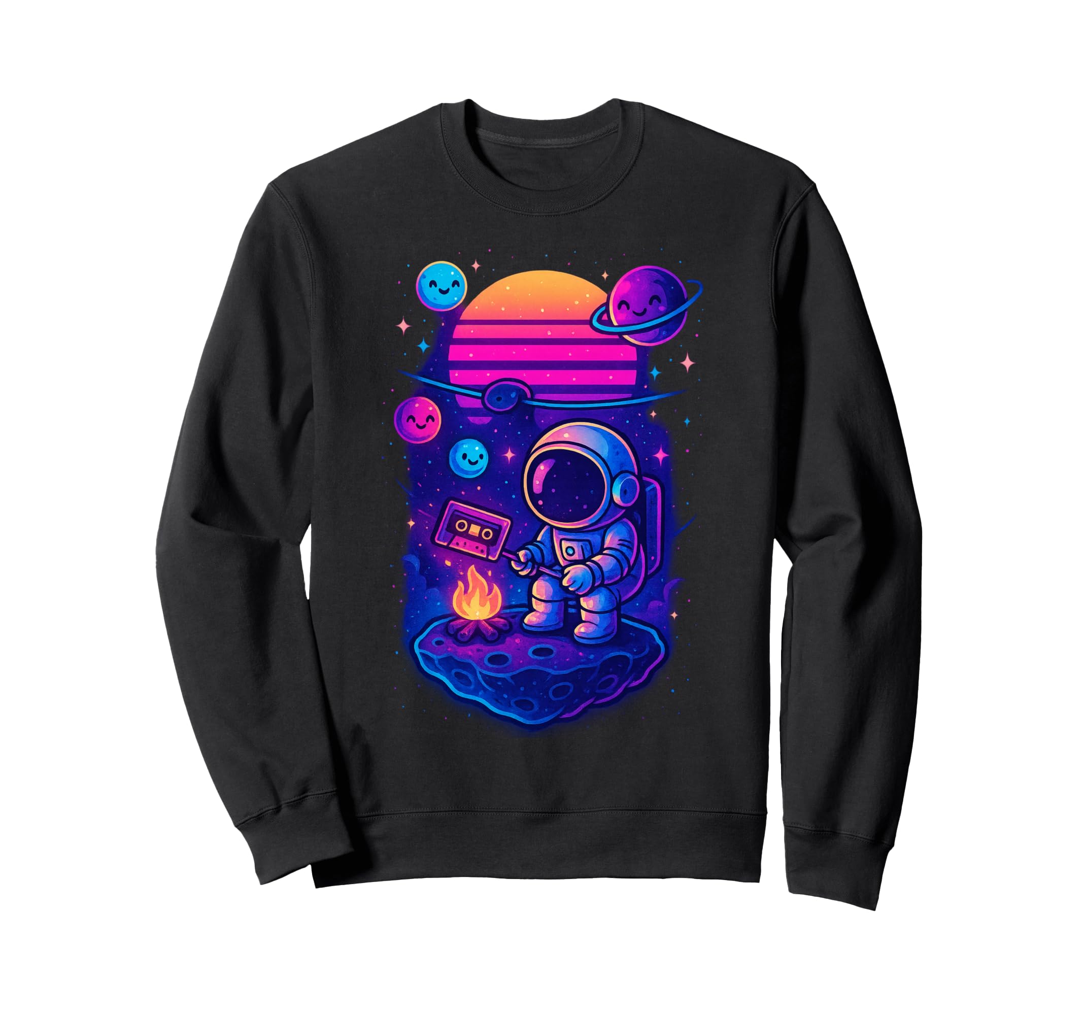 80S Synthwave Sweatshirt - Fun Novelty Design Unisex - T-Shirt, Sweatshirt, Hoodie