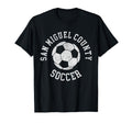 San Miguel County Soccer Distressed 90S T-Shirt - Trendy Graphic for Adults - T-Shirt, Sweatshirt, Hoodie