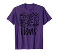 Lions Team Mascot School Spirit Game T-Shirt - Unique Graphic for Adults - T-Shirt, Sweatshirt, Hoodie