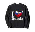 I Love Russia Russland D001 0090A Sweatshirt - Streetwear Style Unisex - T-Shirt, Sweatshirt, Hoodie