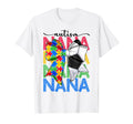 Autism Nana Autism Awareness Coquette T-Shirt - Trendy Graphic for Adults - T-Shirt, Sweatshirt, Hoodie