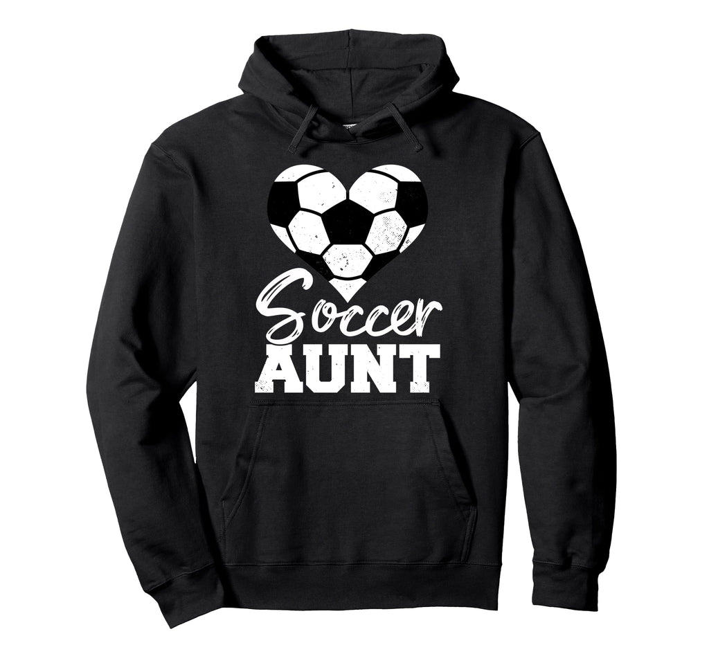 Soccer Aunt Heart Funny Heartfelt Love Hoodie - Custom Art Print Unisex - T-Shirt, Sweatshirt, Hoodie
