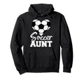 Soccer Aunt Heart Funny Heartfelt Love Hoodie - Custom Art Print Unisex - T-Shirt, Sweatshirt, Hoodie