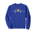 Belgium Soccer Heartbeat Belgie Sweatshirt - Minimalist Print Men Women - T-Shirt, Sweatshirt, Hoodie