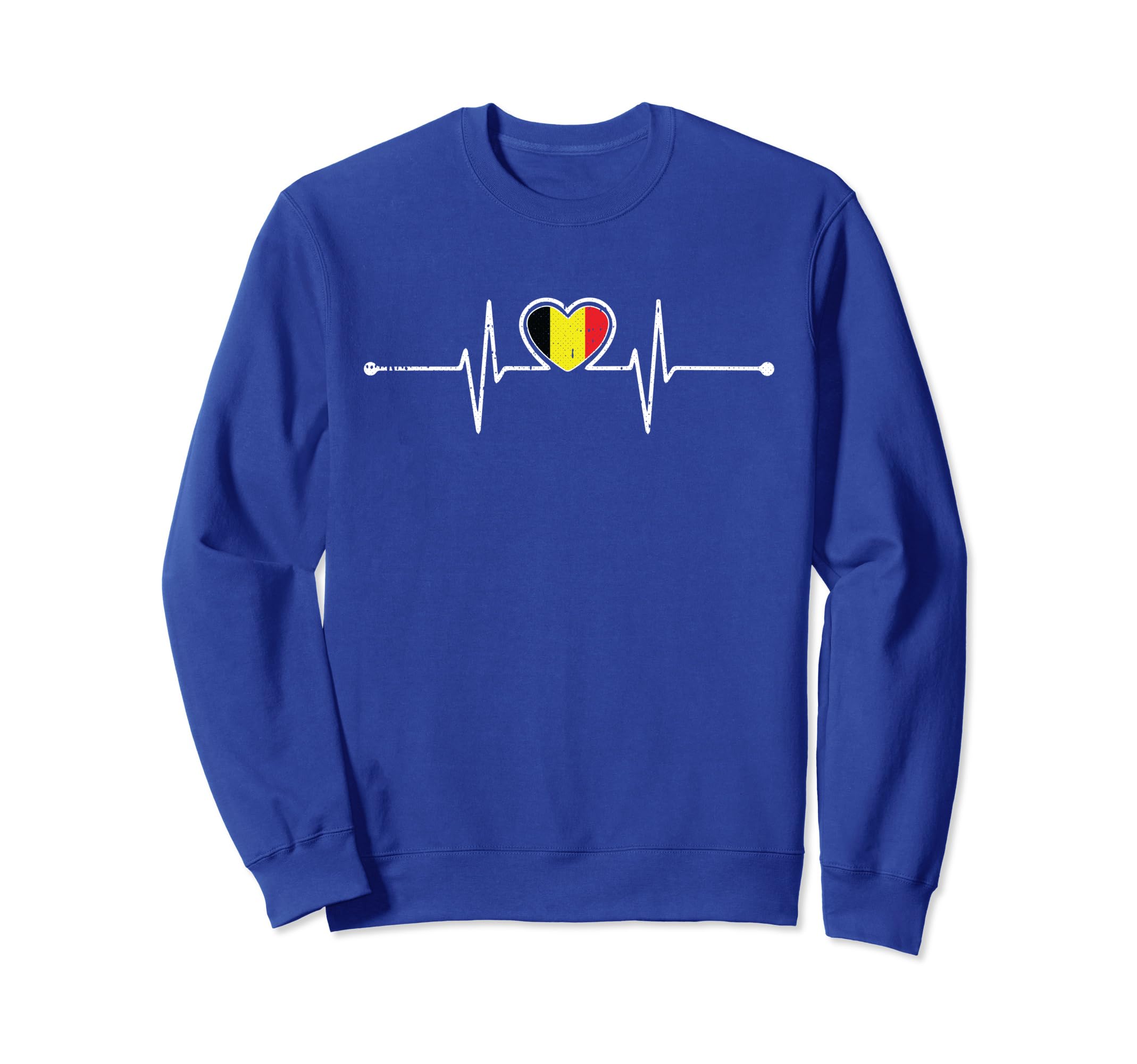 Belgium Soccer Heartbeat Belgie Sweatshirt - Minimalist Print Men Women - T-Shirt, Sweatshirt, Hoodie