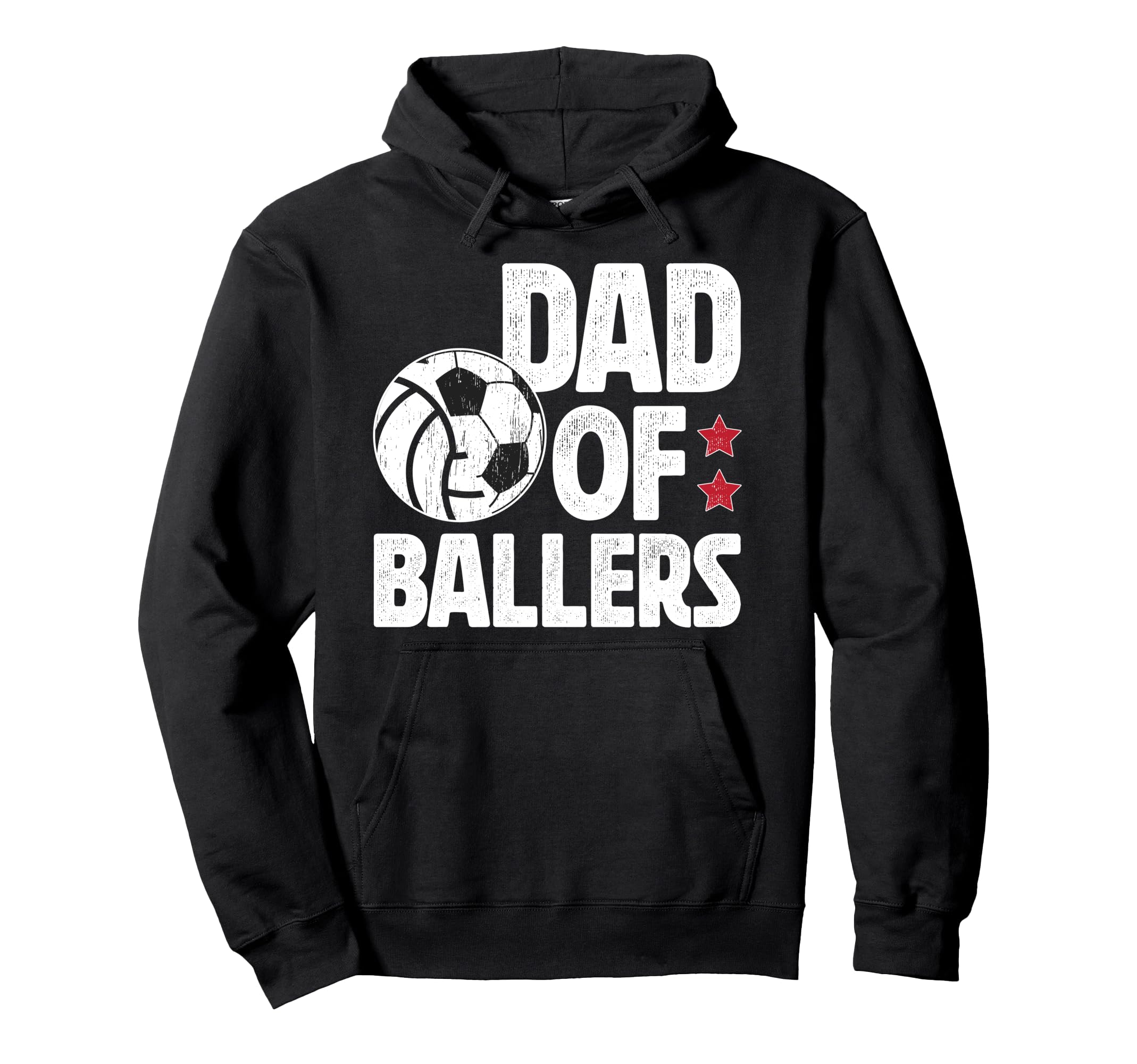 Dad Ballers Soccer Volleyball Dad Hoodie - Novelty Apparel Men Women - T-Shirt, Sweatshirt, Hoodie