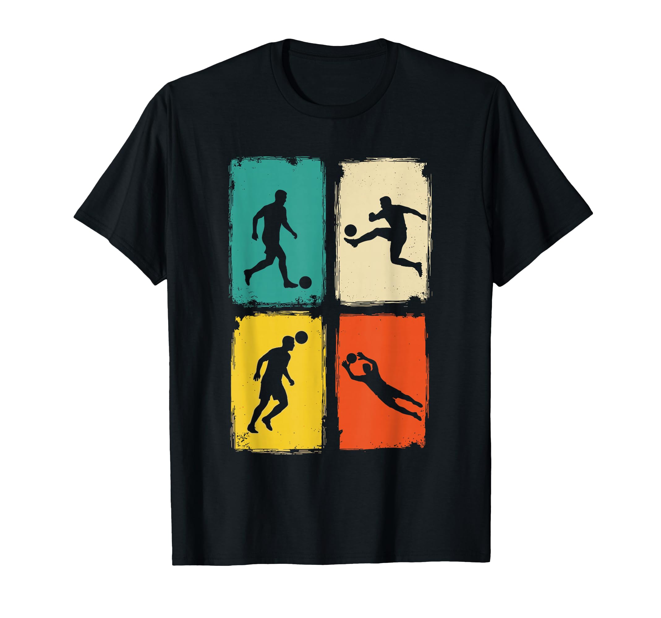 Soccer Player Silhouettes Football T-Shirt - Minimalist Print Men Women - T-Shirt, Sweatshirt, Hoodie