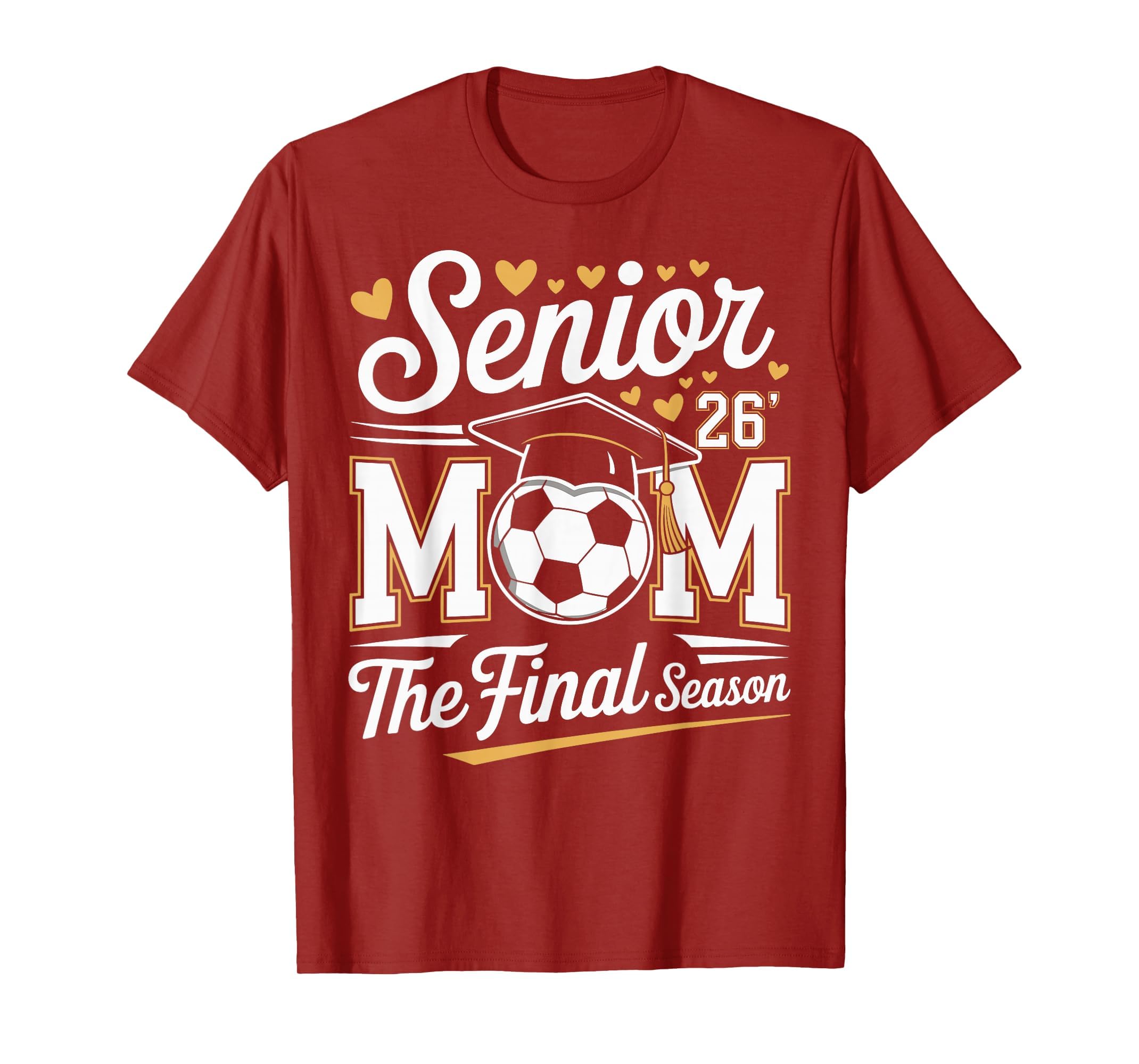 Senior Soccer Mom Class 2026 T-Shirt - Custom Art Print for Adults - T-Shirt, Sweatshirt, Hoodie