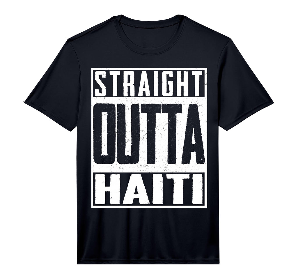 Mens Straight Outta Haiti Haitian T-Shirt - Unique Graphic Men Women - T-Shirt, Sweatshirt, Hoodie