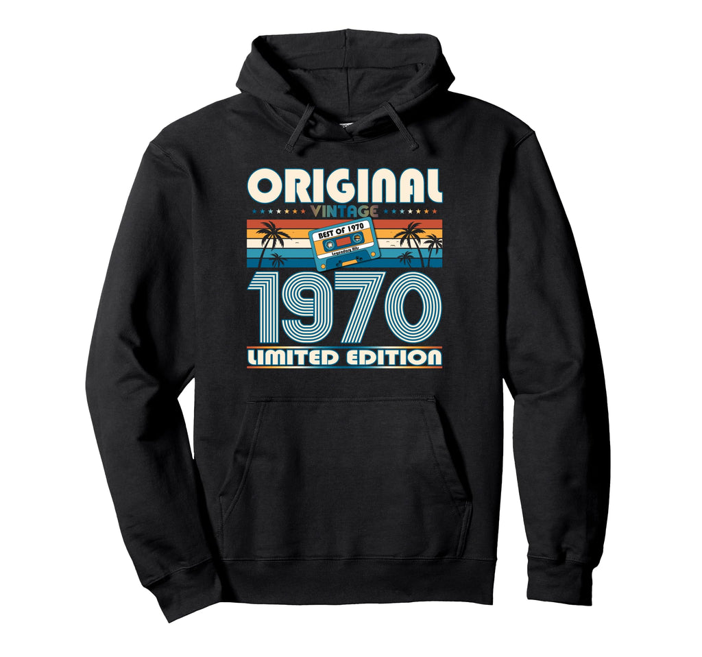 55Th Birthday Original Best 1970 Cassette Hoodie - Aesthetic Graphic Unisex - T-Shirt, Sweatshirt, Hoodie