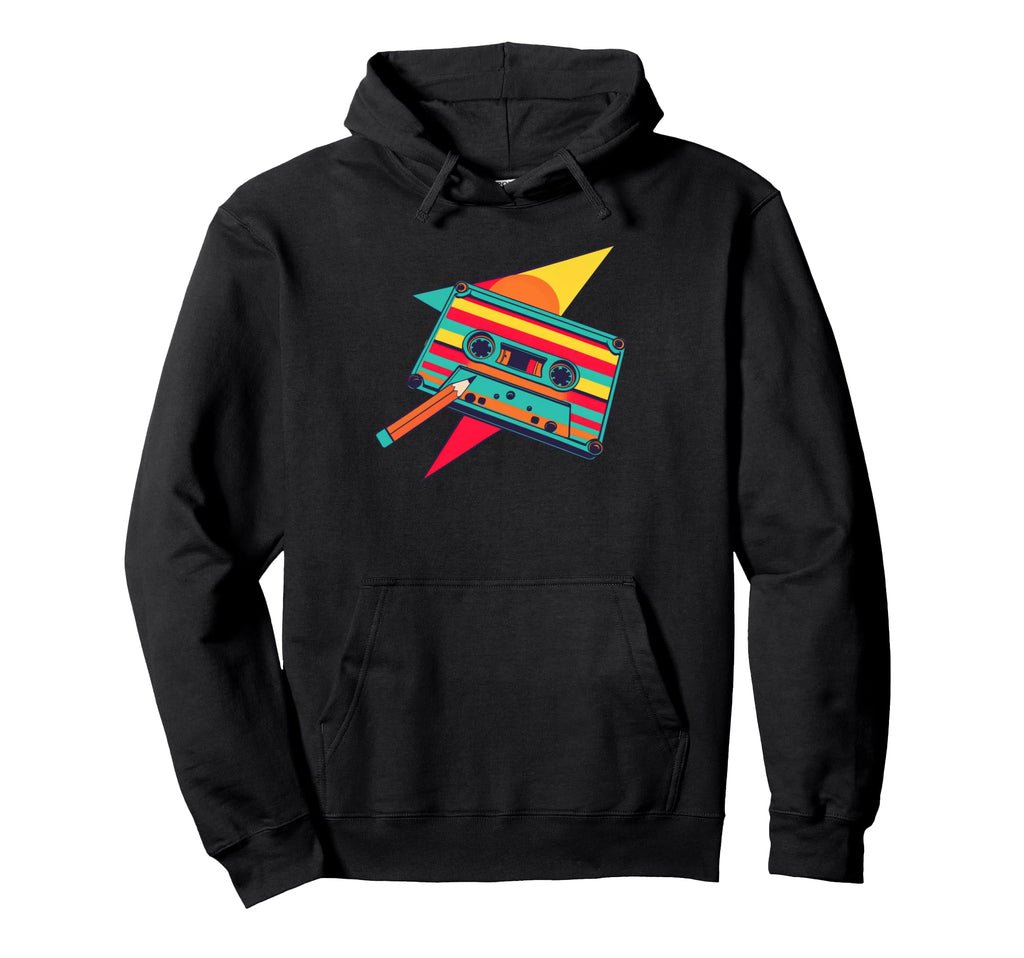 80S 90S Party Costume Nostalgia Cassette Hoodie - Graphic Print Men Women - T-Shirt, Sweatshirt, Hoodie