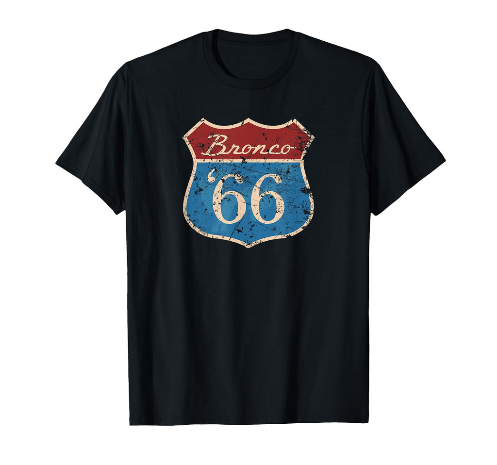 Ford Bronco Route 66 Bronco T-Shirt - Minimalist Print Unisex - T-Shirt, Sweatshirt, Hoodie