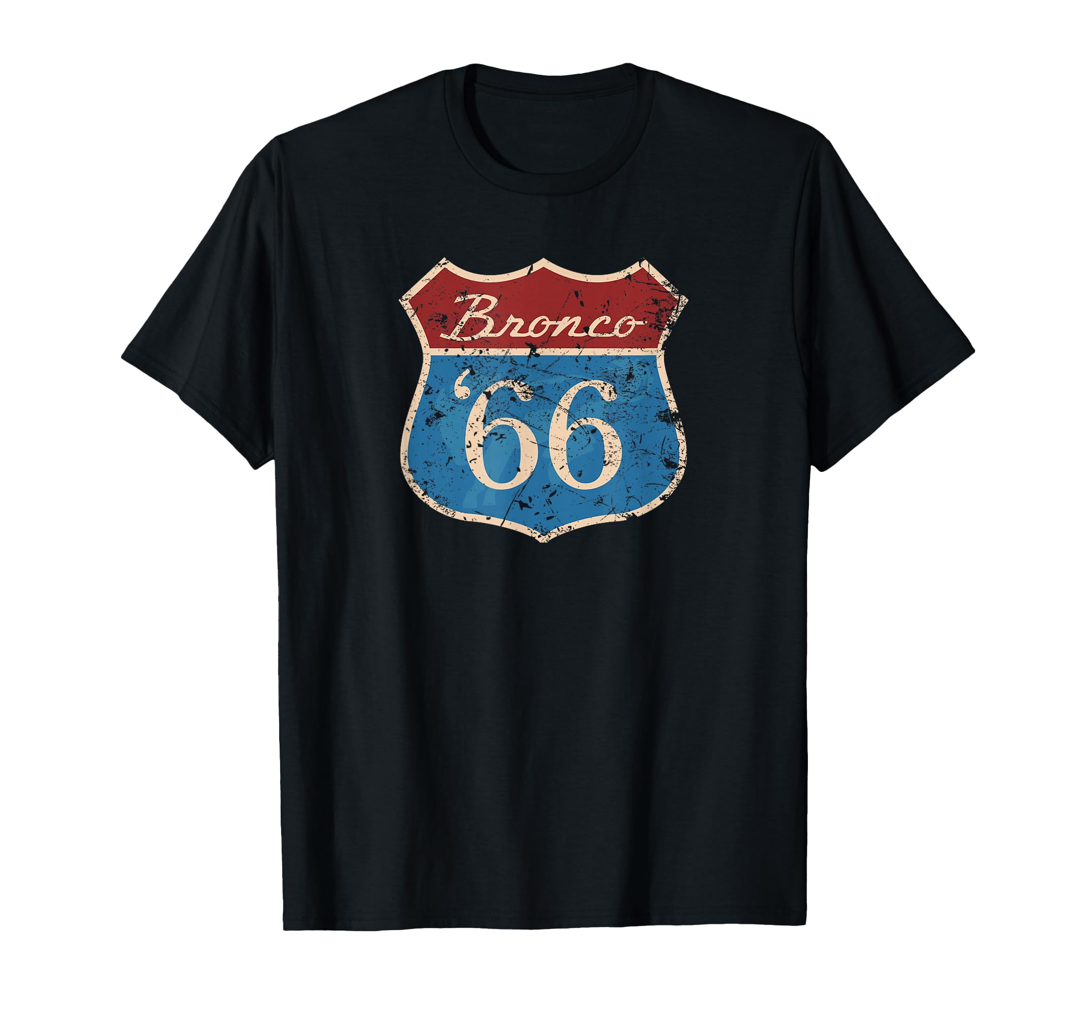 Ford Bronco Route 66 Bronco T-Shirt - Minimalist Print Unisex - T-Shirt, Sweatshirt, Hoodie