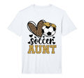 Mens Soccer Aunt Heart Soccer Auntie T-Shirt - Novelty Apparel Unisex - T-Shirt, Sweatshirt, Hoodie