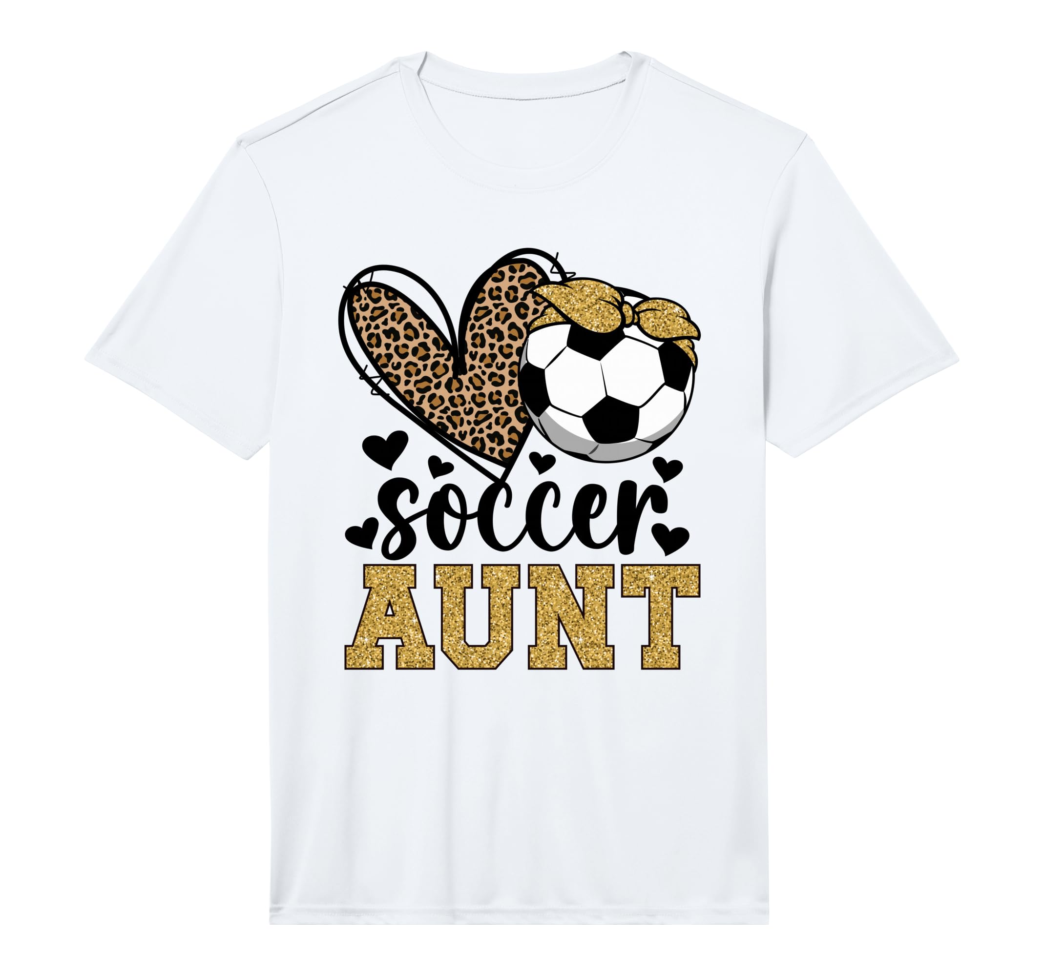 Mens Soccer Aunt Heart Soccer Auntie T-Shirt - Novelty Apparel Unisex - T-Shirt, Sweatshirt, Hoodie