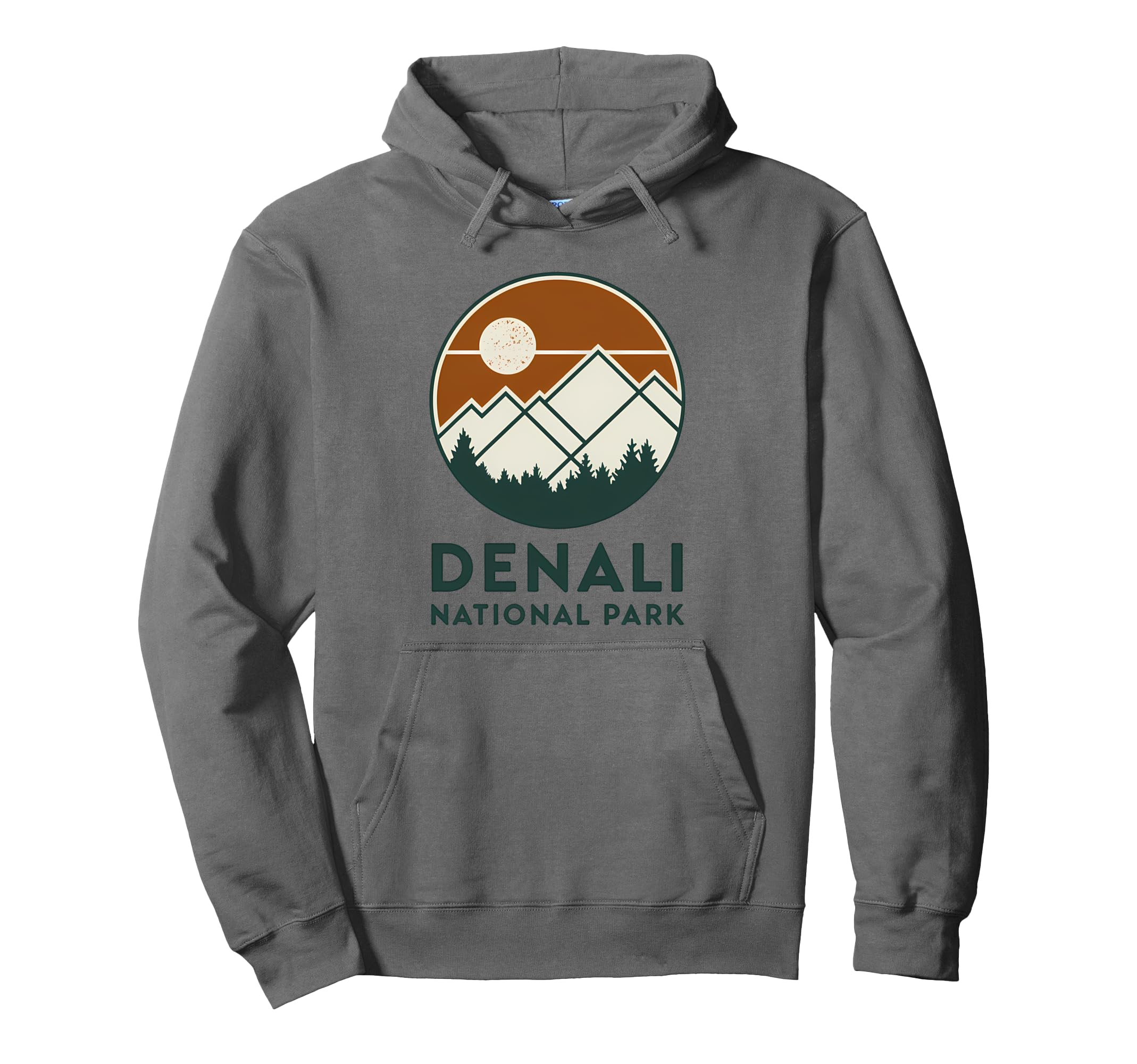 Denali Est 1917 Alaska National Park Hoodie - Unique Graphic for Adults - T-Shirt, Sweatshirt, Hoodie