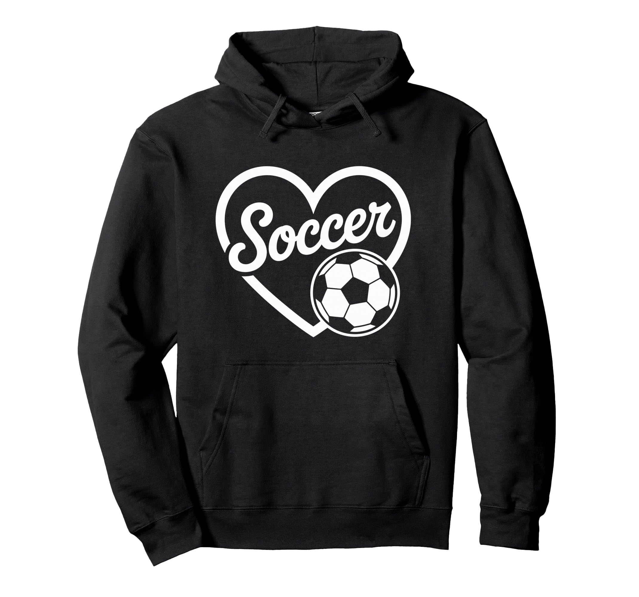 Soccer Heart Soccer Player Hoodie - Fun Novelty Design Men Women - T-Shirt, Sweatshirt, Hoodie