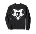 Soccer Number 7 Jersey Funny Soccer Sweatshirt - Trendy Graphic for Adults - T-Shirt, Sweatshirt, Hoodie