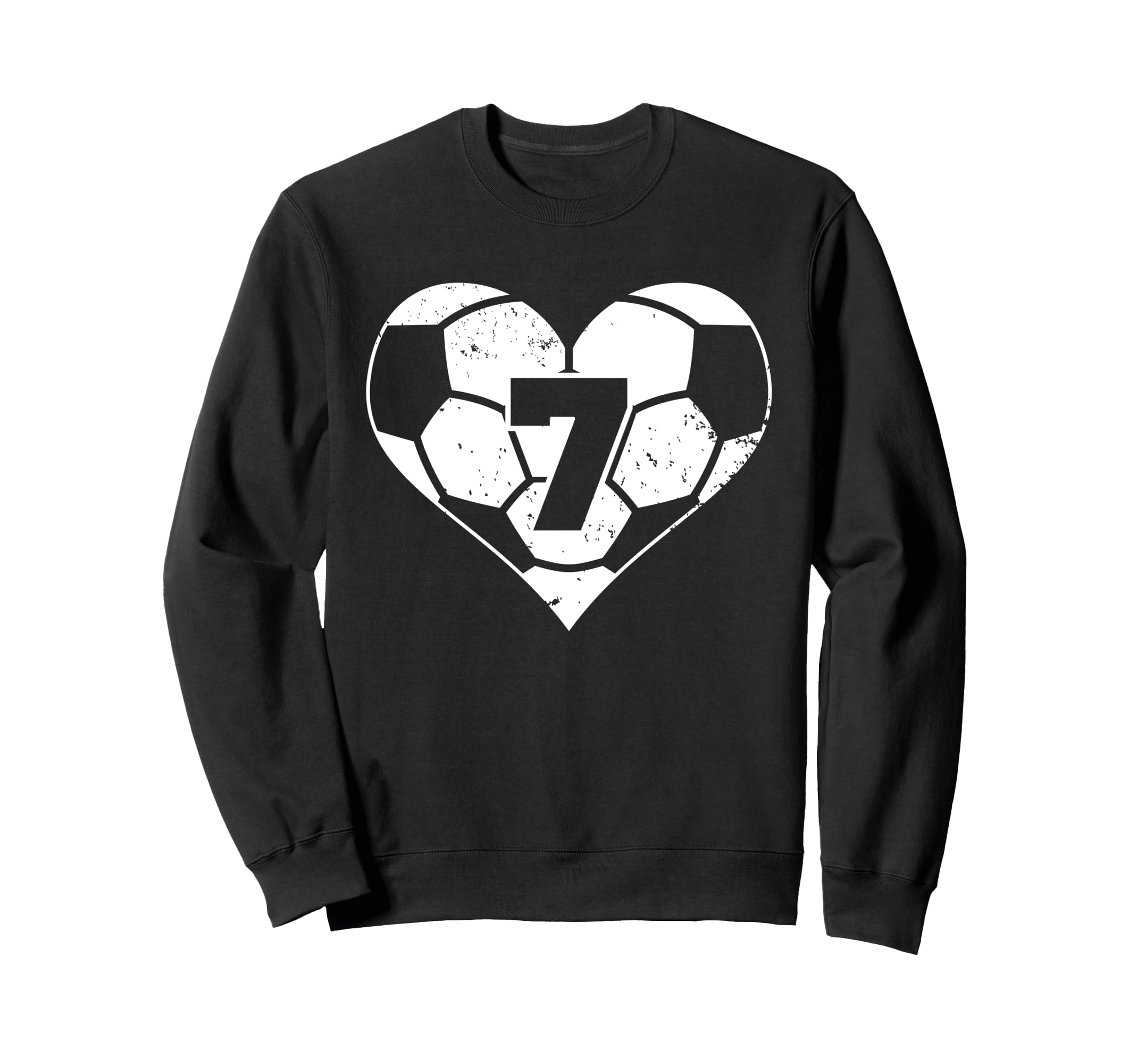 Soccer Number 7 Jersey Funny Soccer Sweatshirt - Trendy Graphic for Adults - T-Shirt, Sweatshirt, Hoodie